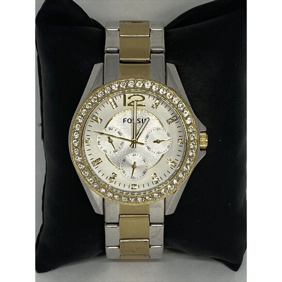 Fossil ES3204 Women's Gold Stainless Steel Analog Dial Quartz Wrist Watch HK1097 - Picture 3 of 12